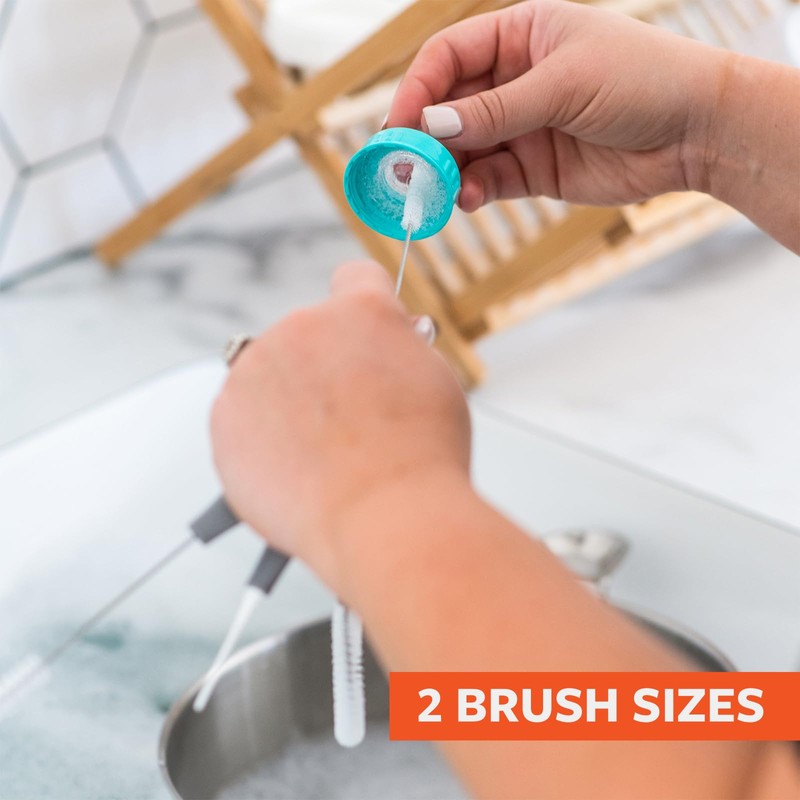 Full Circle Little Sipper, Bottle and Straw Cleaning Brush Set,