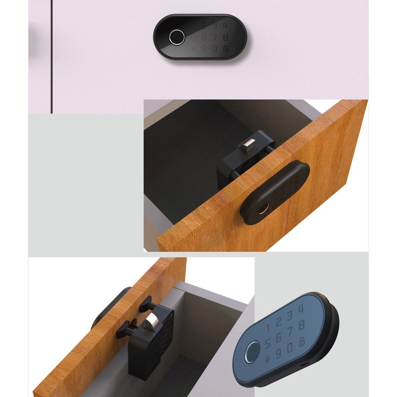 Drawer Fingerprint Password Lock Biometric Electronic Cabinet Access Control Keypad