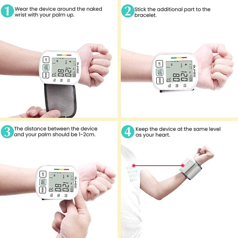 Wrist Blood Pressure Monitor,Accurate Automatic Digital BP Machine,with Irregular Heartbeat