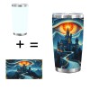20oz Insulated Mug, Stainless Steel, Double Silver Side, Stampedcapacity: 20