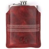 CRICKET-GIFTS Buffalo Leather Hip Flask 8oz 220ml