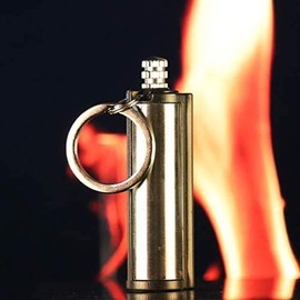 Splayman’s Waterproof Permanent Match Lighter- Set of 4, Forever Match, Camp Fire Starter, Outdoor Survival Tool, Emergency Flint Stone Striker Lighter Match with Metal Keychain for Camping Hiking BBQ