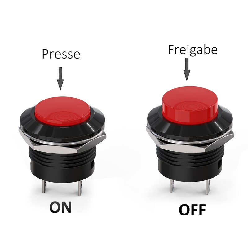 Clyxgs SPST Mini Push Button Switch AC250V / 3A AC125V