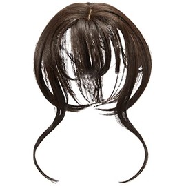 Priscilla TFX-106-TNC Fluffy Hand-planted Whorl Bangs Wig, Nude Curl Bangs, Heat Resistant, Natural Color