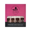 iMABC Press on Nails - Dark Brown Gel Fake Nail
