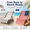 American Flag Beach Towel for Summer Travel – Quick-Dry Soft