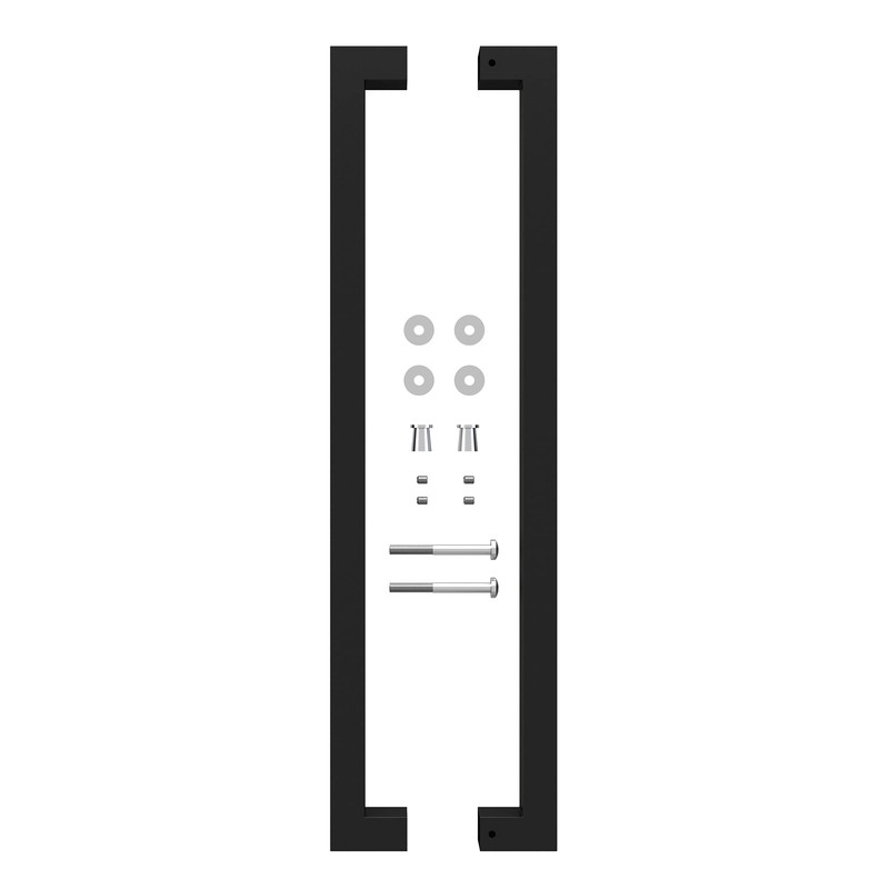 BARNSMITH 24" Barn Door Push Pull Hande,Square Commercial Door Handle,