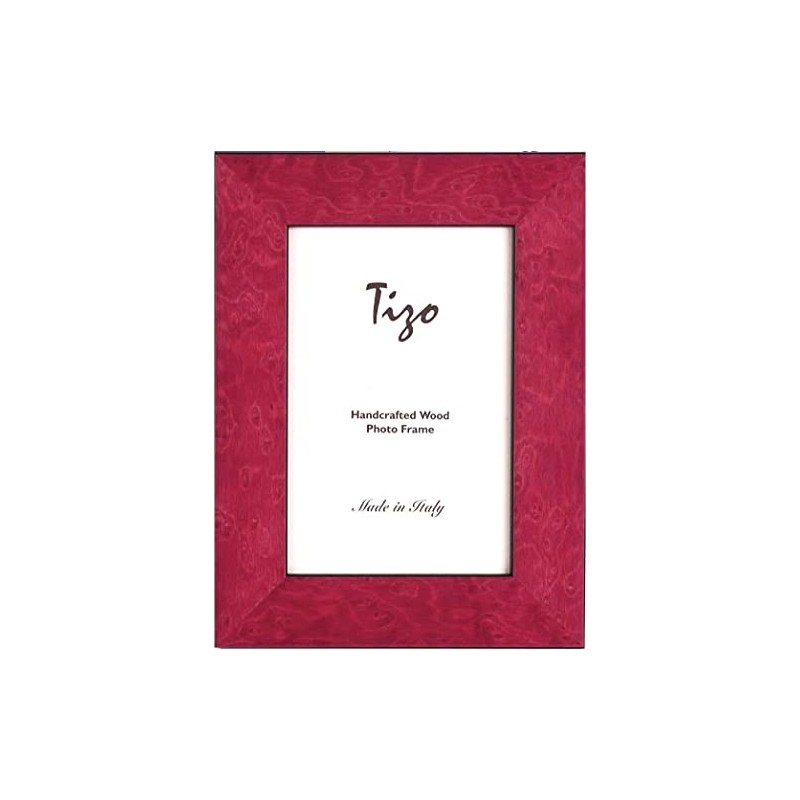 Tizo 4" X 6" Red Smokey Wooden Frame, Made in