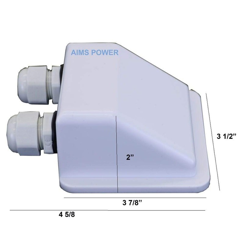 AIMS Power Solar Double Cable Entry Gland Weatherproof for RV