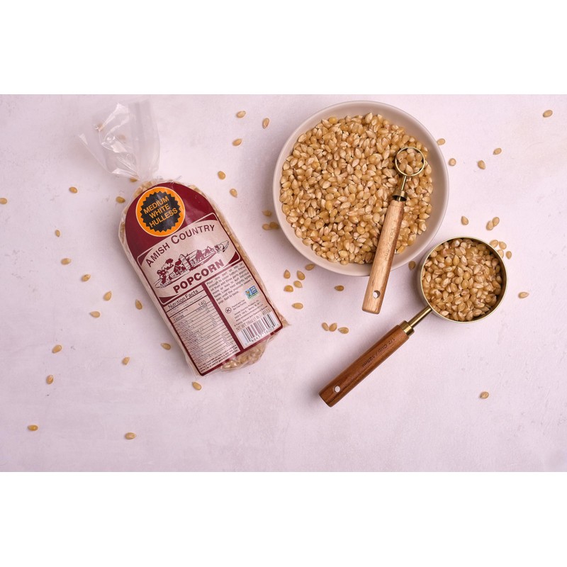 Amish Country Popcorn | 1 lbs Bag | Medium White