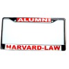 HARVARD-LAW License Plate Frame, Polished Chrome, ALUMNI/HARVARD-LAW #0329