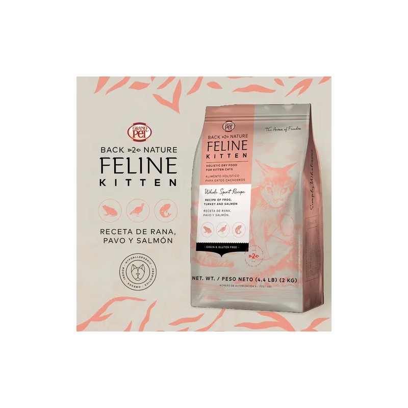 Feline Kitten 2kg Back To Nature Para Gatito
