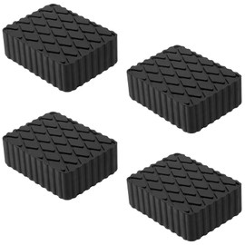 Racewill 4 Pack Solid Rubber Auto Lift Pads, Anti-Skid Lift Block Spacer Pad for Car Lifts, Jacks and Racks, 3000lbs Loading Capacity, 6-1/3" x 4-3/4" x 2"
