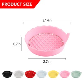 Bittwee 4PCS Bling Car Cup Holder Coaster, Silicone Anti-Slip Insert Drink Cup Mat, Crystal Rhinestone Auto Interior Accessories, 2.75 Inch Universal for Cars, RVs, Trucks and More（Pink/4PCS）