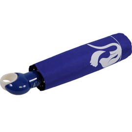 Knirps Floyd Duomatic Mini Folding Umbrella with Automatic Open/Close Cat Design, Elegant Cat, Compact