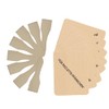 teemando® 8 x Raclette Wooden Coasters with Print, 10 cm,