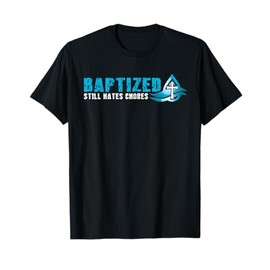 Christian Baptism Gift for Boys Funny Faith Cross Design T-Shirt
