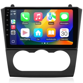 Crownyu for Altima 2008-2012 Radio Compatible with Wirelessly Carplay Android Auto Upgrade Android Car Stereo Bluetooth Navigation TouchScreen GPS Multimedia Player Backup Camera Head Unit (Manual AC)