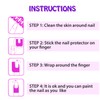 Outus 150 Pieces U Shape Nail Polish Protector Guards Spill