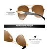 HENGOSEN Pilot-Sunglasses Polarised Sunglasses Men: Retro Mens Sunglasses with UV