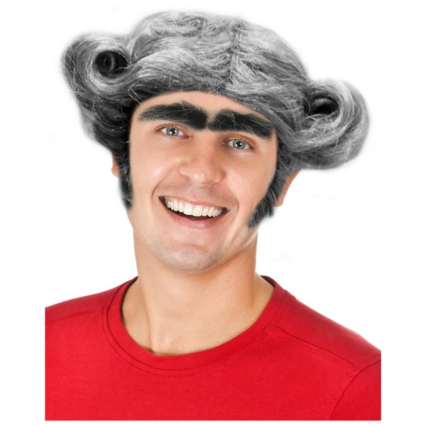 Costume Adventure Grey Character Wig Costume Grey Character Wig With
