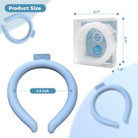 Neck Cooling Tube, Reusable Wearable Cooling Neck Wraps for Summer Heat (A)