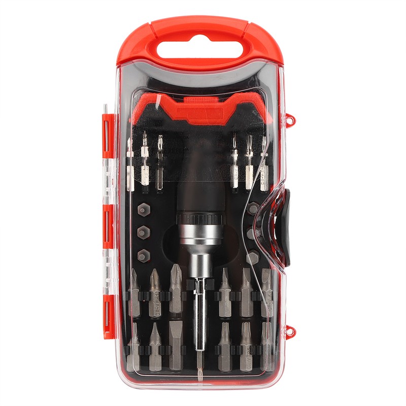 28Pcs Magnetic T shape Ratchet Screwdriver Handle Bits Set Disassembly
