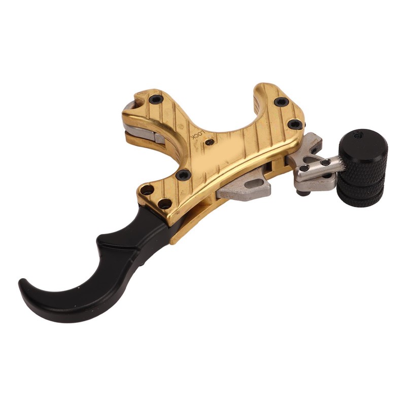 Bow Release Aids Aluminum Alloy Adjustable 4 Finger 360 Degree