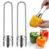 2Pcs Universal Stainless Steel Fruit Core Remover,Multifunctional Home Kitchen Fruit