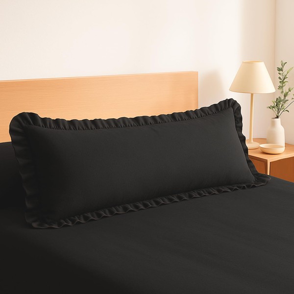 Dekeyoo Ruffled Body Pillow Case Set, Pack of 1 Edge