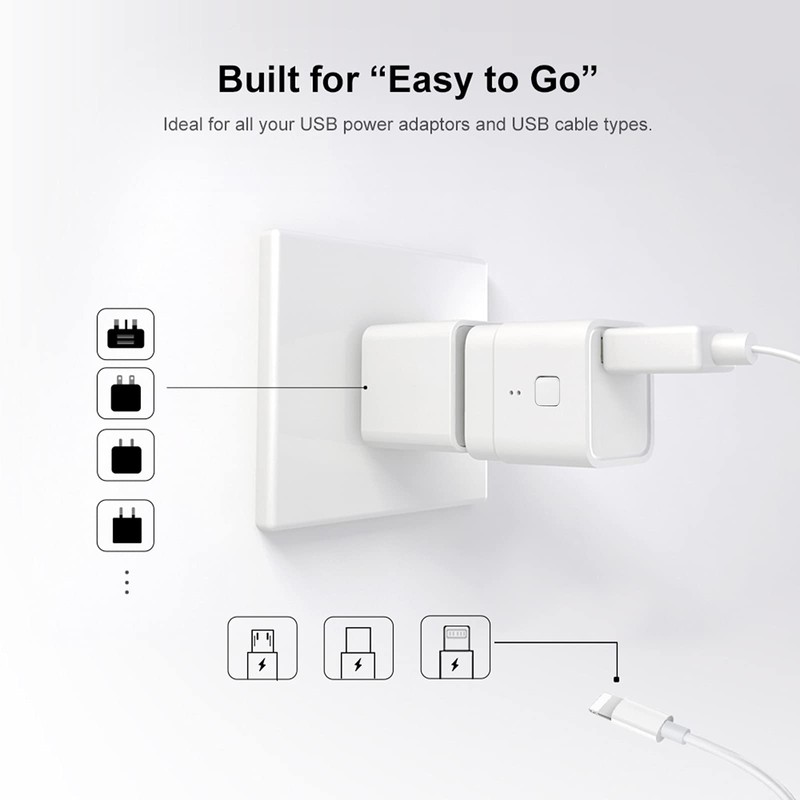Mingzhe 3PCS Tuya Micro 5V Wireless USB Smart Adaptor Flexible