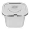 DEARMAMY Ice Cream Storage Box Metal Container with Lid Ice