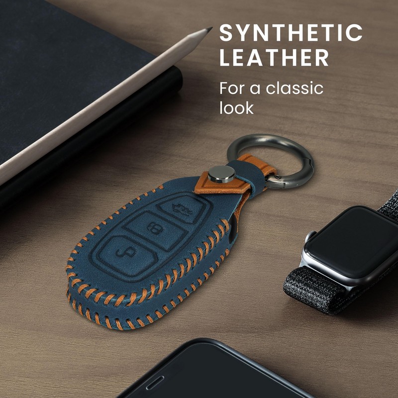 kwmobile Key Cover Compatible with Ford 3 Button Car Key