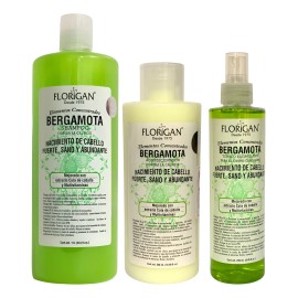 Bergamota Kit X3: Shampoo, Acondicionador Y Tónico Florigan