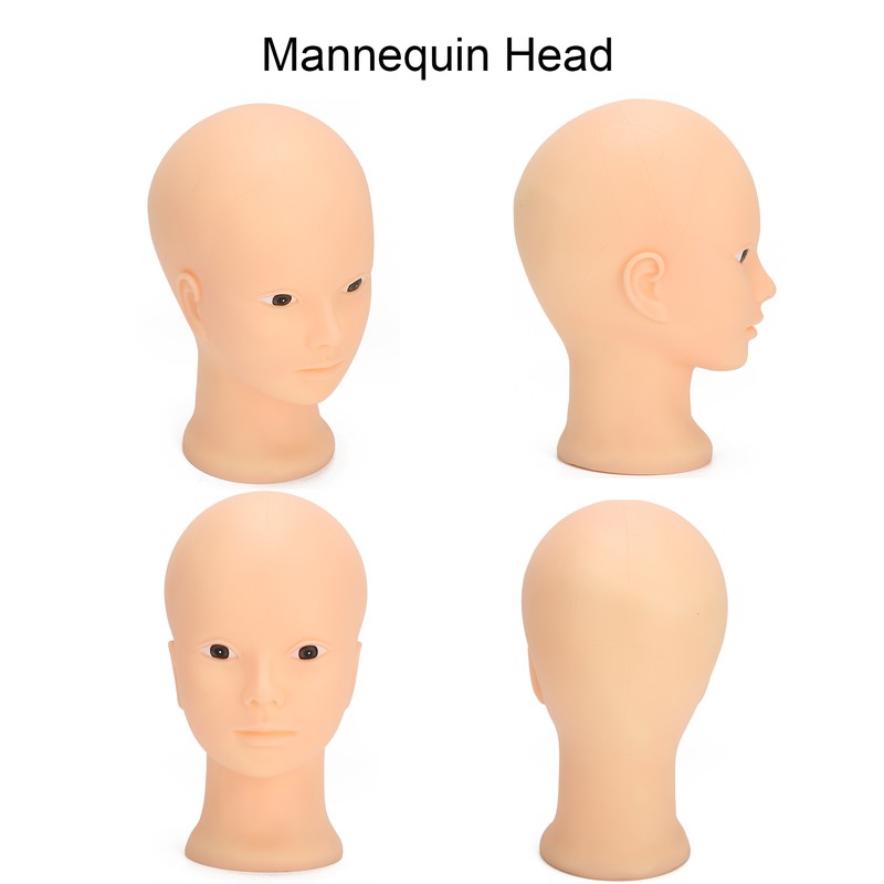 Mannequin Head Makeup Training Practice Wig Hat Display Bald Mannequin
