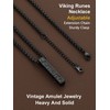 ChainsProMax Mens Black Necklaces Protection Necklace Cool Necklaces for Men