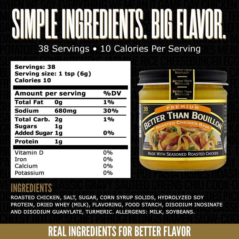 Better Than Bouillon Premium Roasted Chicken Base, Made with Seasoned