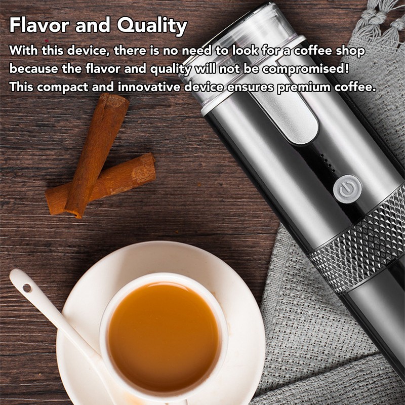 Portable Coffee Machine for Coffee Capsules Ground Coffee USB Rechargeable