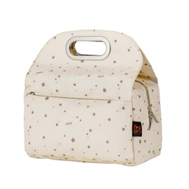 ZIIYAN Lunch Bag For Women, Reusable Insulated Womens Adults Lunch Tote Lunch Box Container Cooler Bag for Office Work Picnic or Travel (Beige)