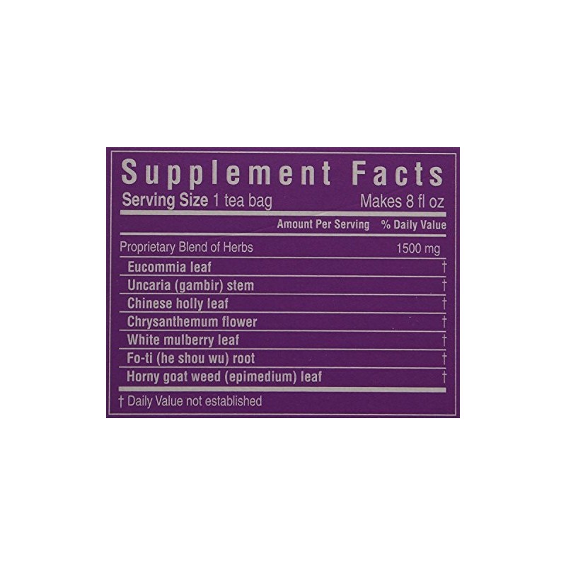 Triple Leaf Tea, Tea Bags, Blood Pressure, 1.06-Ounce Bags, 20-Count