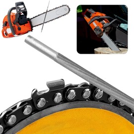 Chainsaw File, Pack of 6 Round File Saw Chains, 5.2 mm Chainsaw Files, Lawn Mower Chainsaw Sharpening File, Saw Chain File Set, for Manual Sharpening of Saw Chains