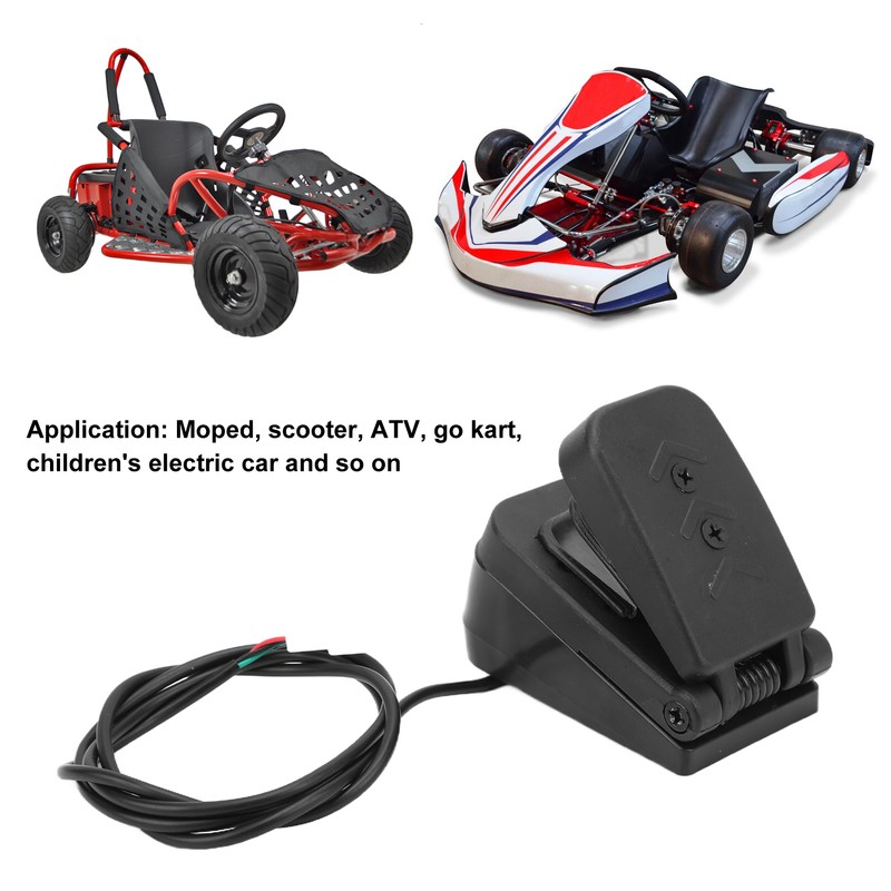 Throttle Accelerator ATV Foot Pedal Electric Speed Control Waterproof Socket