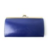 Style On Bag Men's Women's Long Wallet, Italian Leather, navy