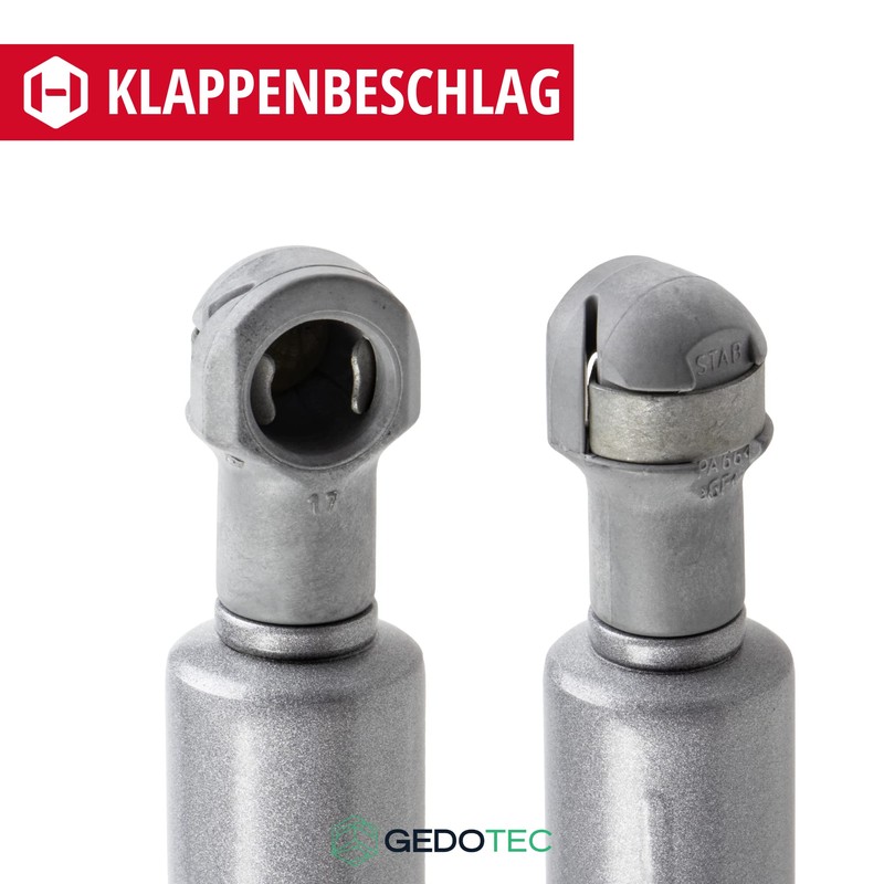 Gedotec Flap Fitting Replacement Gas Pressure Damper with Ball Head