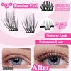 MOTIBACK Wimpern Extensions Set - 144 Pcs DIY Lash Extension