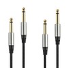Paquete de 2 cables de guitarra de 1/4 de pulgada