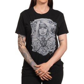 Sullen Women's Baby G Tattoo Lifestyle Graphic Art Short Sleeve Tee Black