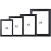 Black Photo frame Multi Pack Different Sizes A1 A2 A3