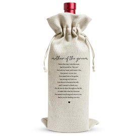 LONLONBANG Mother of the Groom Gifts Wine Bags Wedding Gifts from Newlyweds for Mom Wedding Engagement Wine Bag Gift for Mother of the Groom Marrrige Party Decorations YT0104