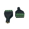 Dafensoy 3.5mm Screw Terminals are Free of Soldering,3.5mm (1/8) Stereo